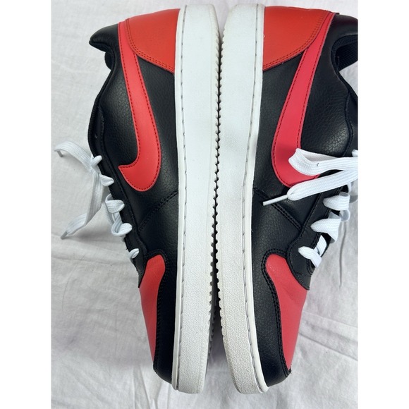 Size 10 - Nike Ebernon Low Black Habanero Red Aq1775-004 W/box - Picture 13 of 14